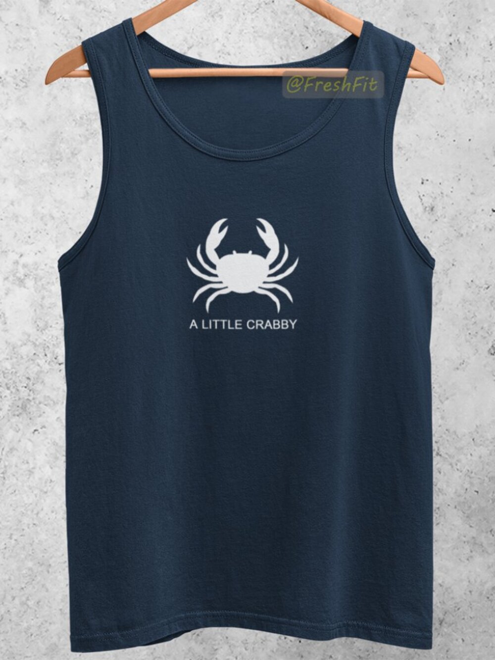 🆕A Little Crabby Navy Blue Tank Top